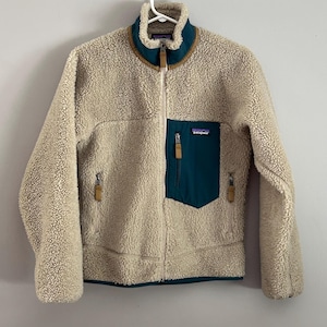 Vintage Y2K PATAGONIA Class Retro X Outdoor Clothing Full Zipper Deep Pile Fleece Sherpa Size XXS