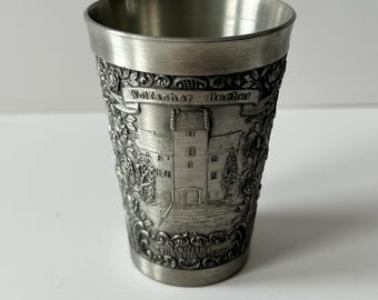 R&B シルバー 925 銀製 カップ ドイツ　218g Vintage Rein Zinn Becker Stuttgart German Pewter Tumbler Cup