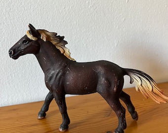 Retired Schleich Horse Club Horse Mustang Stallion Model Toy Figurine Plastic Horses Imaginary Play Made in Germany