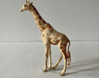 Vintage 1970's Britain's Big Giraffe with Moveable Neck Plastic Toy Animal