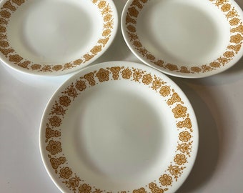 Vintage Corning Corelle Butterfly Gold Dish Set of 28 Plates Bowls 