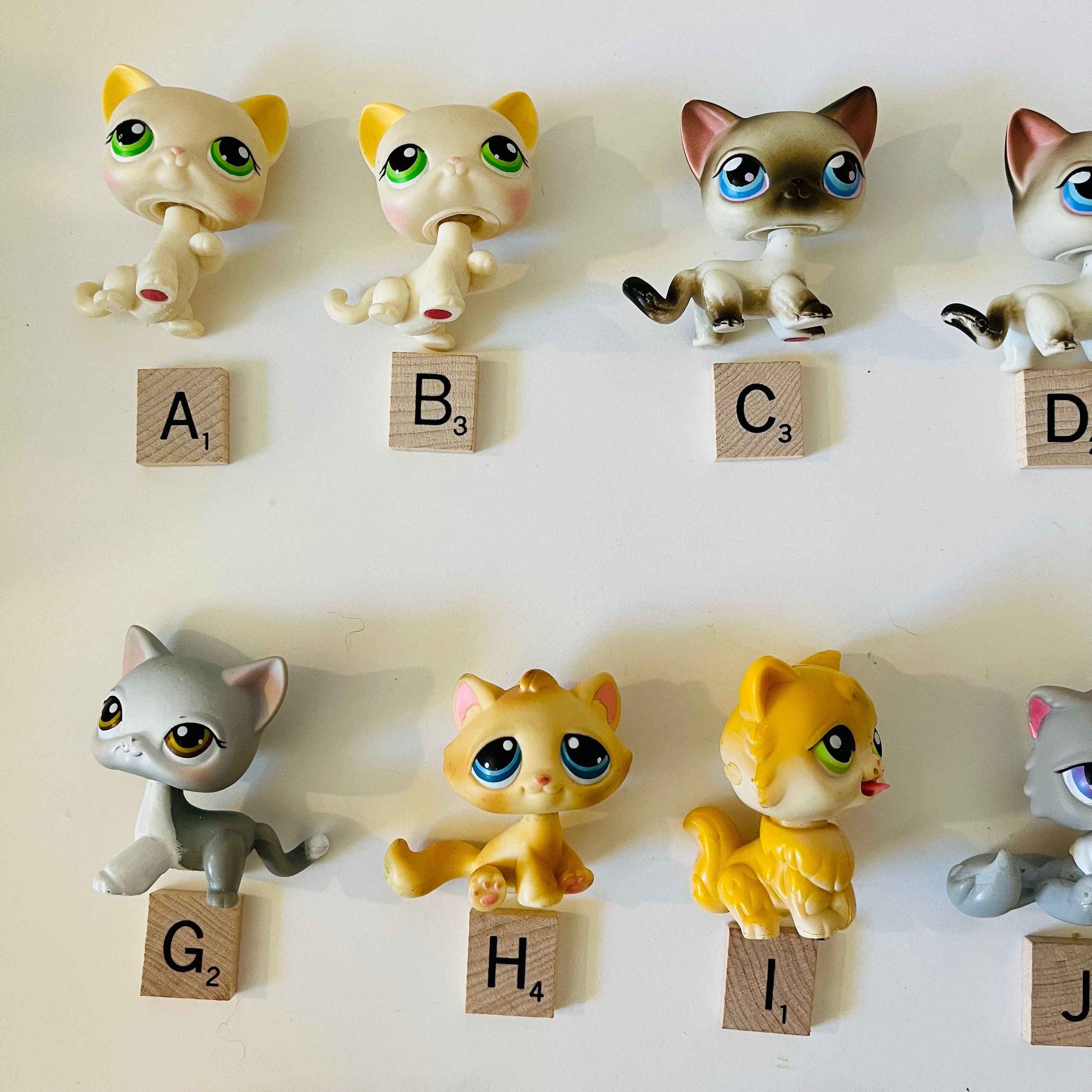 Rare Retired Hard to Find Littlest Pet Shop LPS Figures Cats and Kittens Siamese Persian Licking Cat Etsy