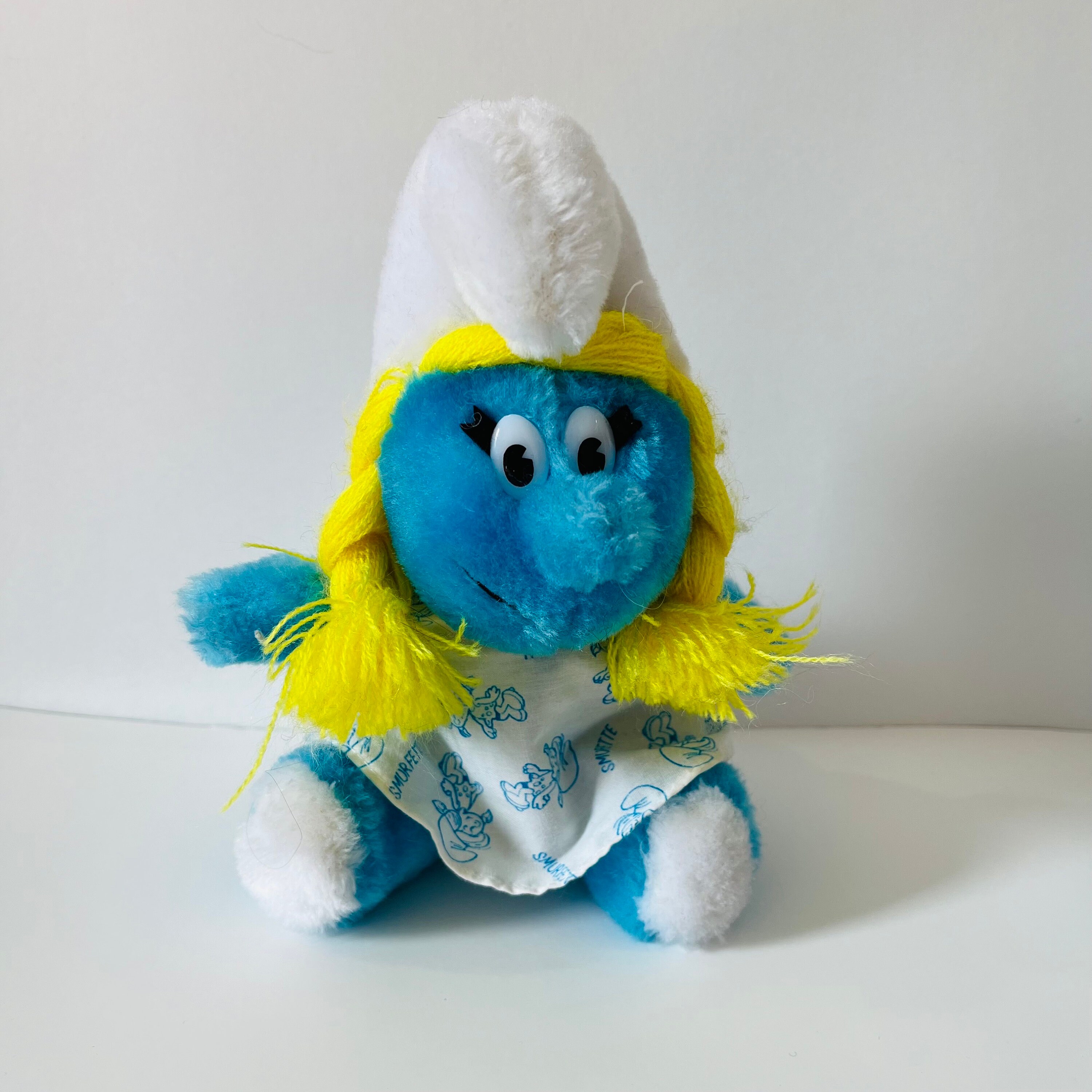 Smurf Plush Vintage Peyo 1981 Smurfette and Smurf by Ganz Bros