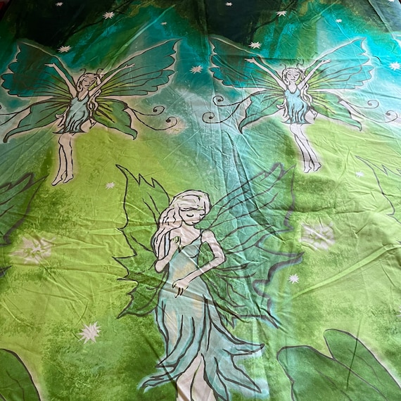 Magical Green Fairy Faerie Fairyland Fairycore Duvet Cover