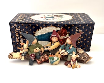 Vintage Gnomy's Diaries, 10 Piece Nativity Set - the Legend of