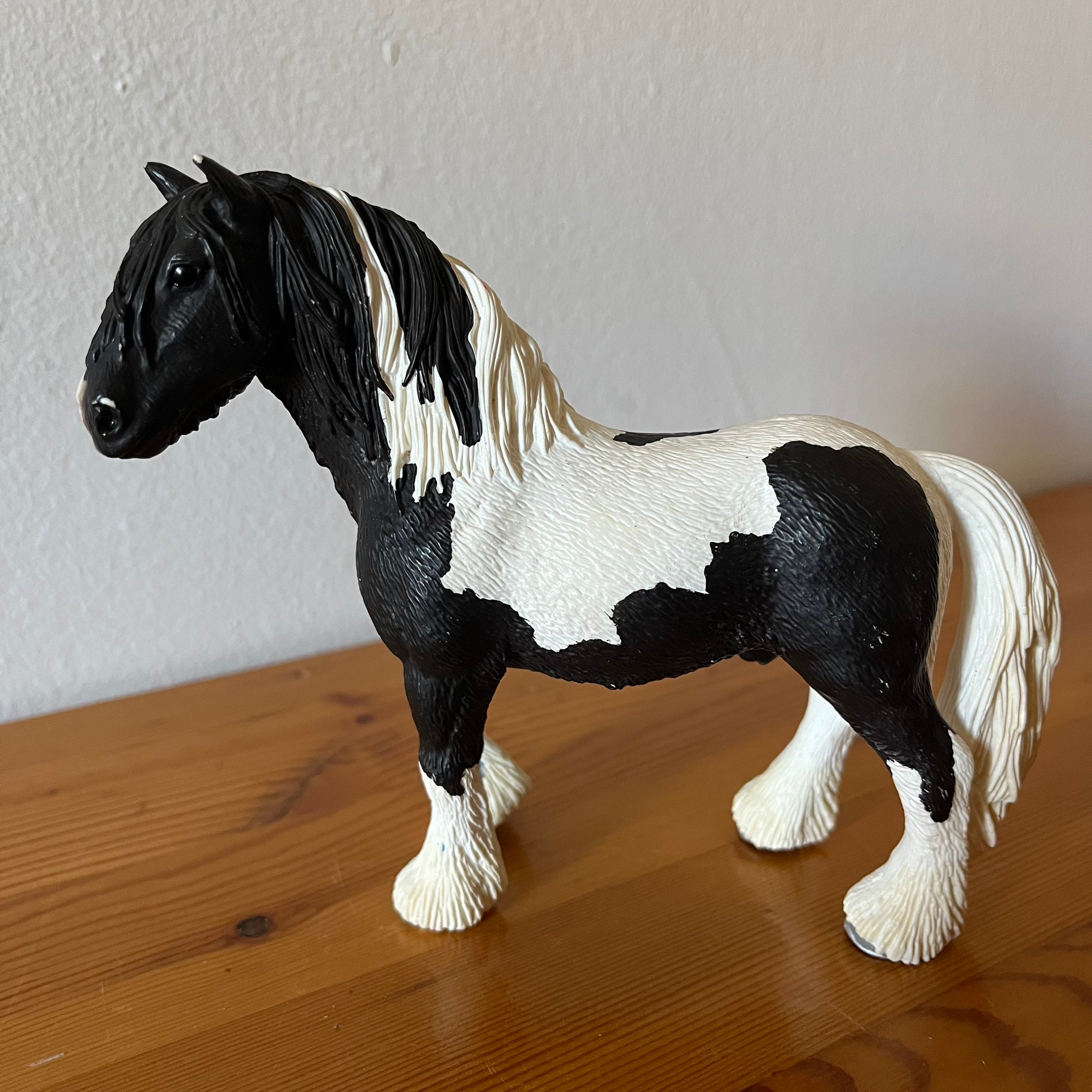Vintage Retired Schleich Tinker Stallion Horse Model Toy Figurine