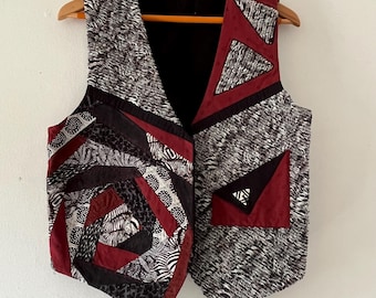 Vintage Leopard Print Vest, 90s Leopard Print Vest, Animal Print