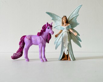 シュライヒ バヤラ ユニコーンの子馬と妖精 想像遊び プラスチック