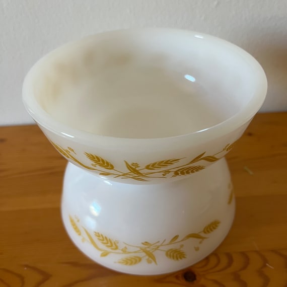 2 ciotole di grano stile Pyrex vintage vetro latte cucina vintage