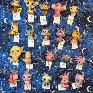 LPS Littlest Pet Shop Figure Pick Your Own Pick A Pet Lion Bat Spider Beaver Anteater Cow Elephant Panda