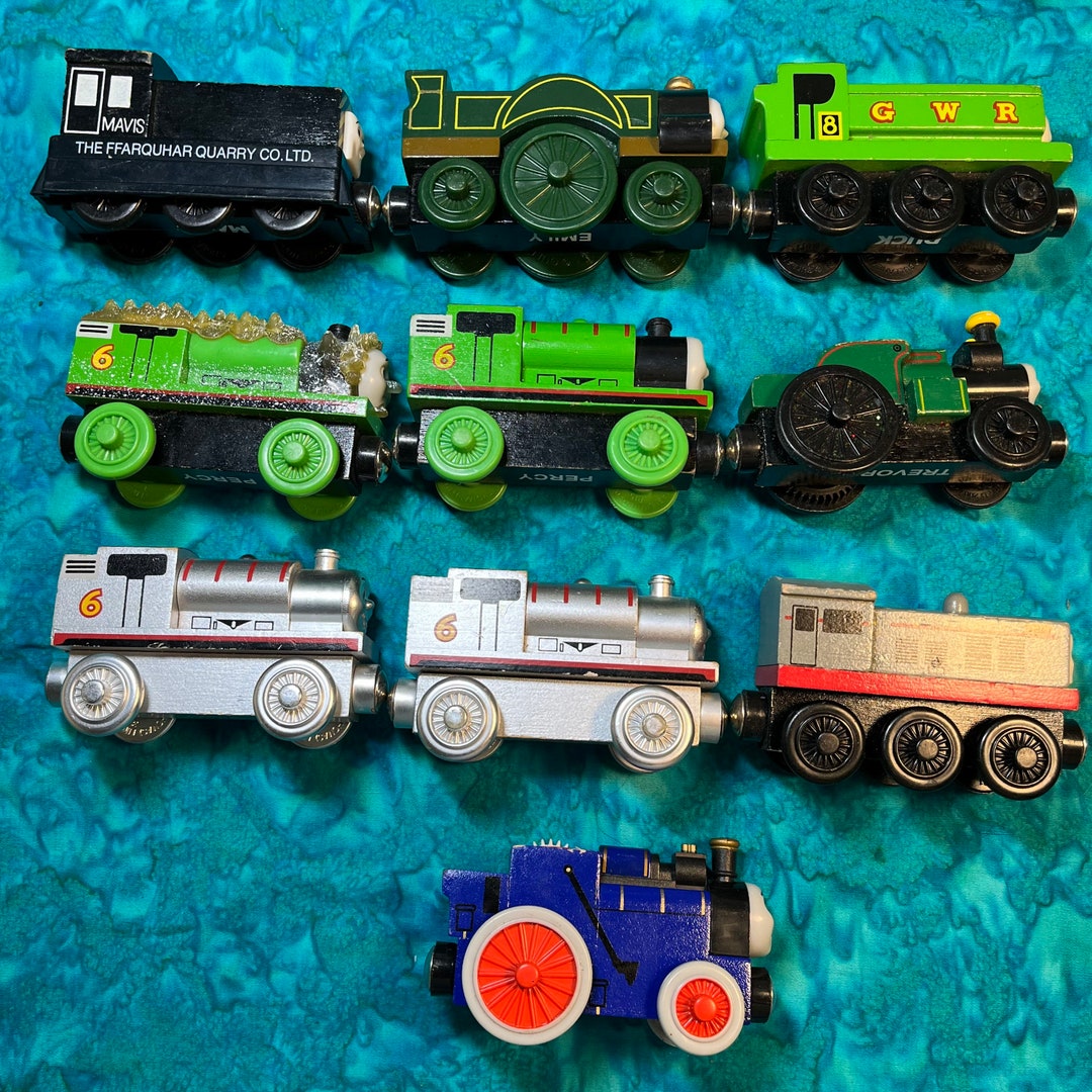 Thomas the Train Wooden Train Vintage Thomas Wooden Railway Etsy