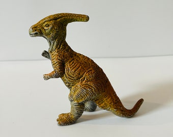 Vintage 1992 U.K.R.D Parasaurolophus Figur / Dinosaurier Kunststoff Dinosaurier Spielzeug Retro Dino Imaginary Play