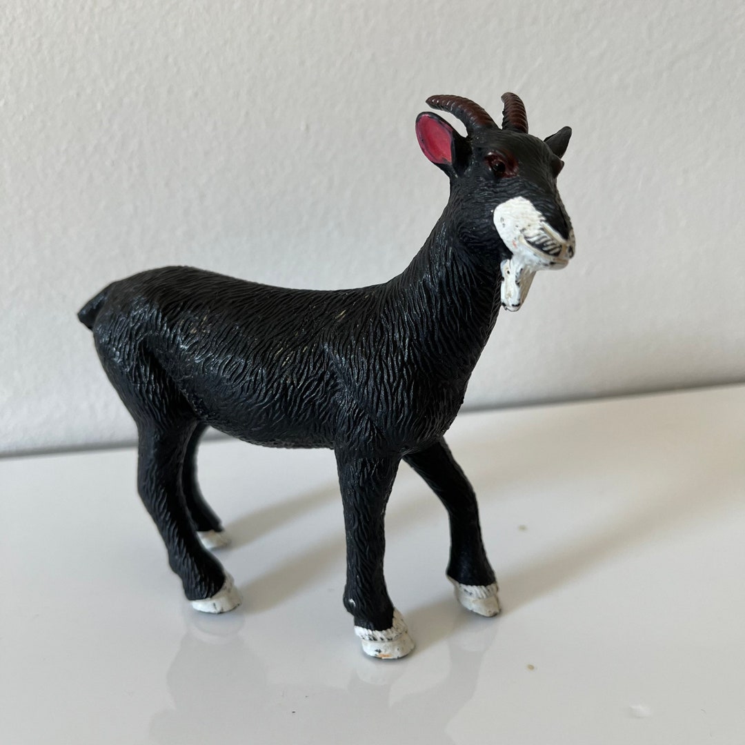 Vintage Plastic Toy Goat Imaginary Play Farm Animals Etsy
