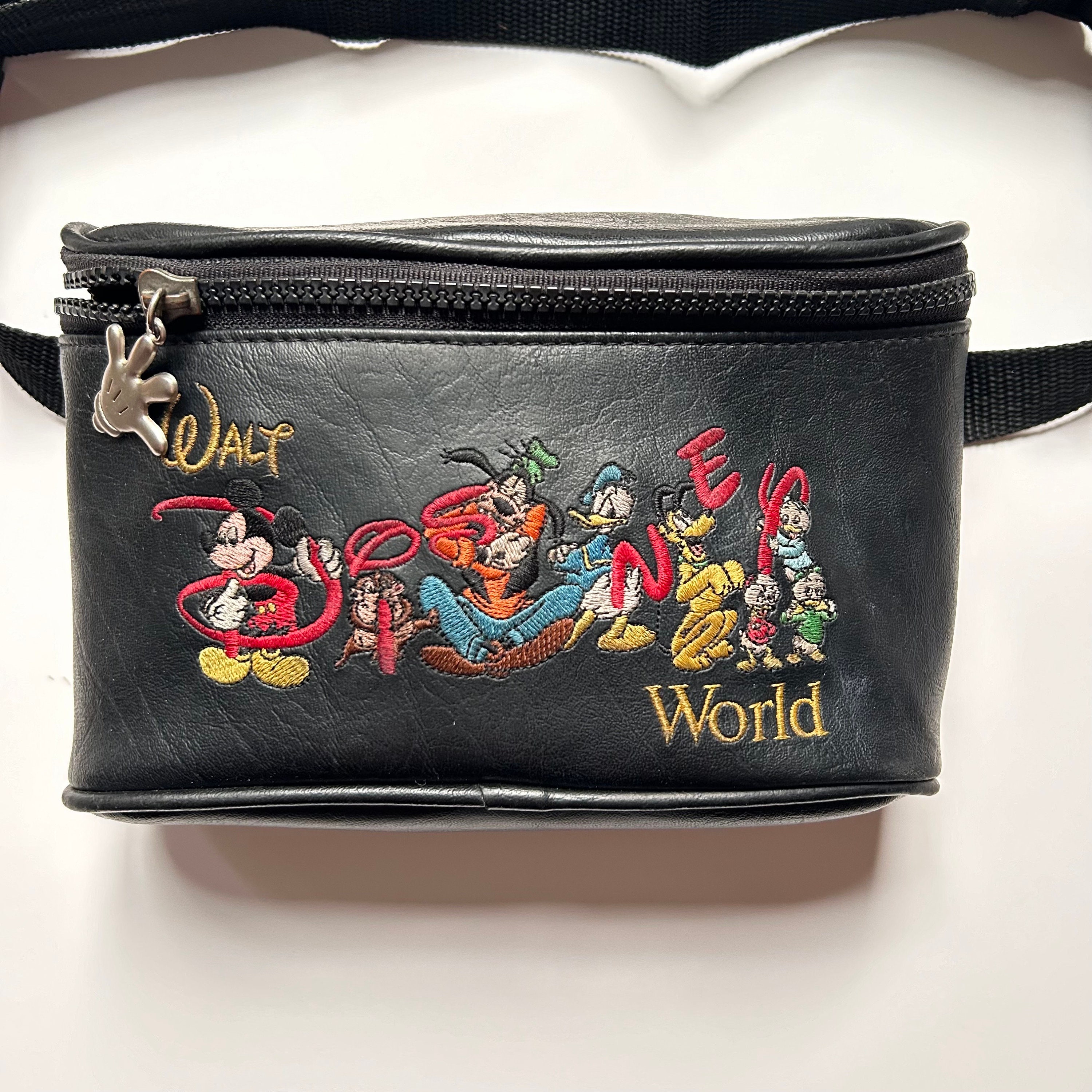 Rare Vintage Y2K Walt Disney World Fanny Pack Crossbody Parks Bag 1999 Mickey New Mickey and Friends Fanny Pack available at the World of  main image 3