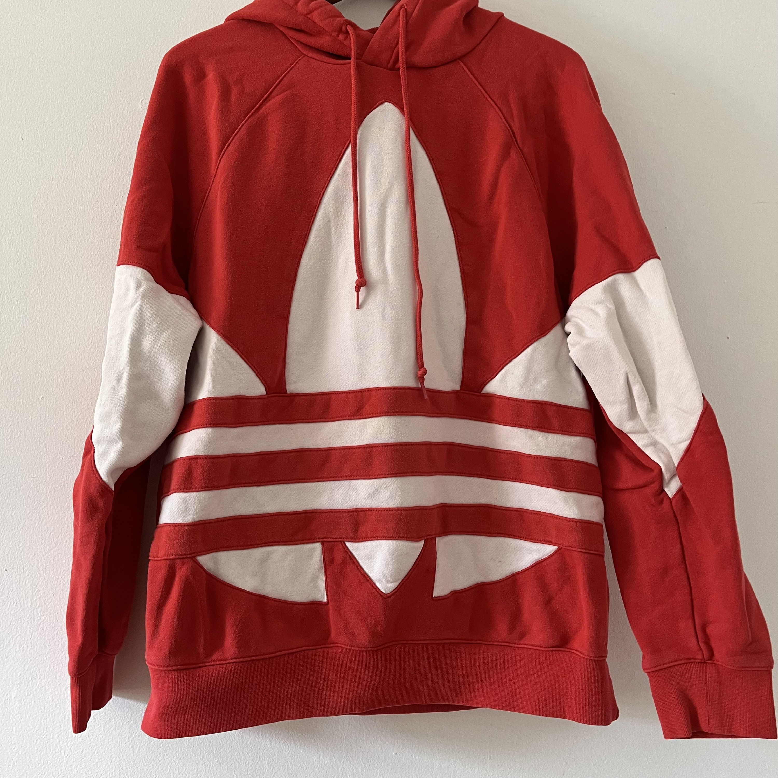Vintage Quilted Trefoil Red Adidas Hoodie Sweatshirt Size - Etsy
