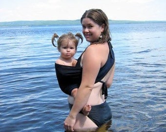 Baby Sling Ring Sling Mesh Sling Sewfunky Beach Babywearing Navy Portabebés