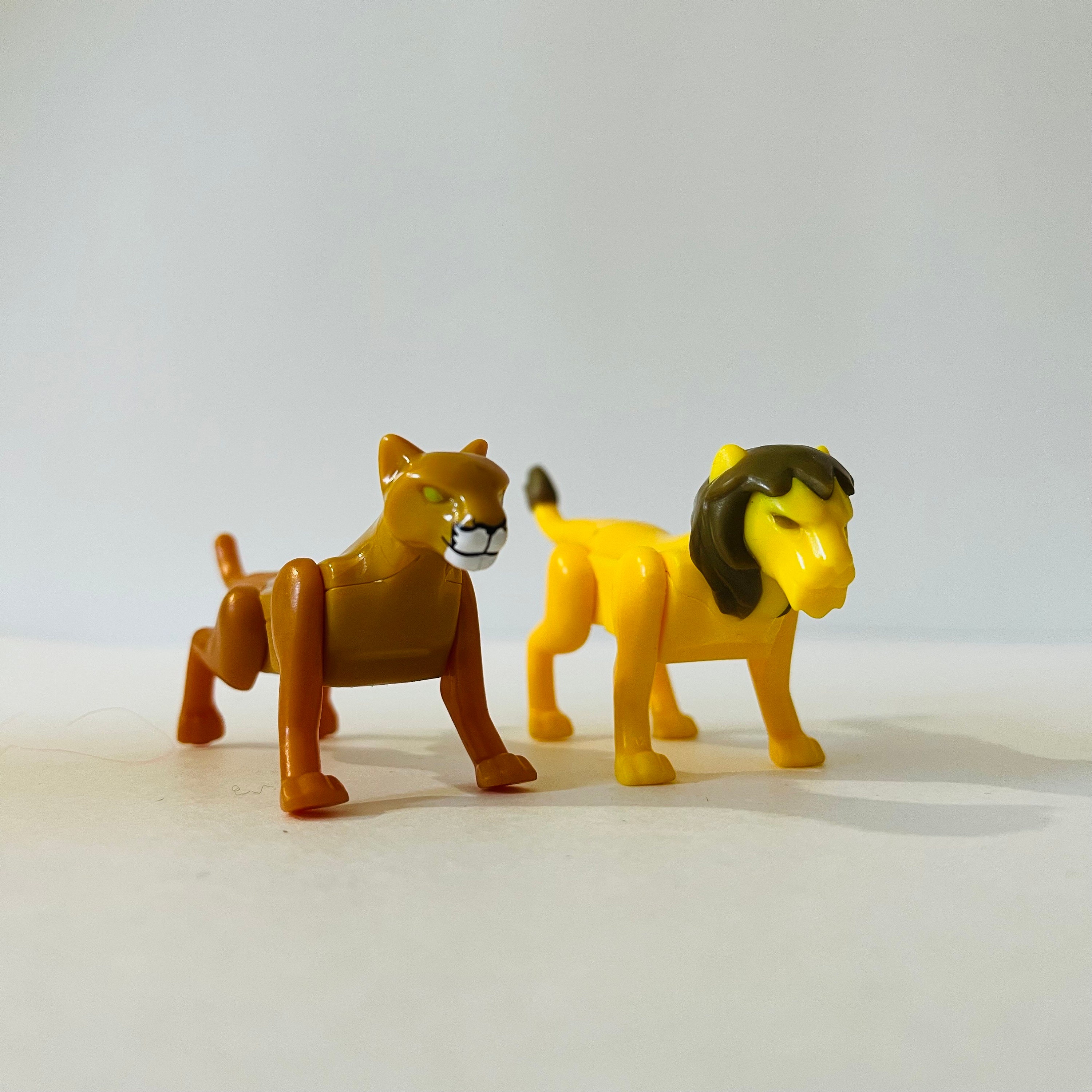 Vintage 1970's Playmobil Little People Zoo Lion and Lioness