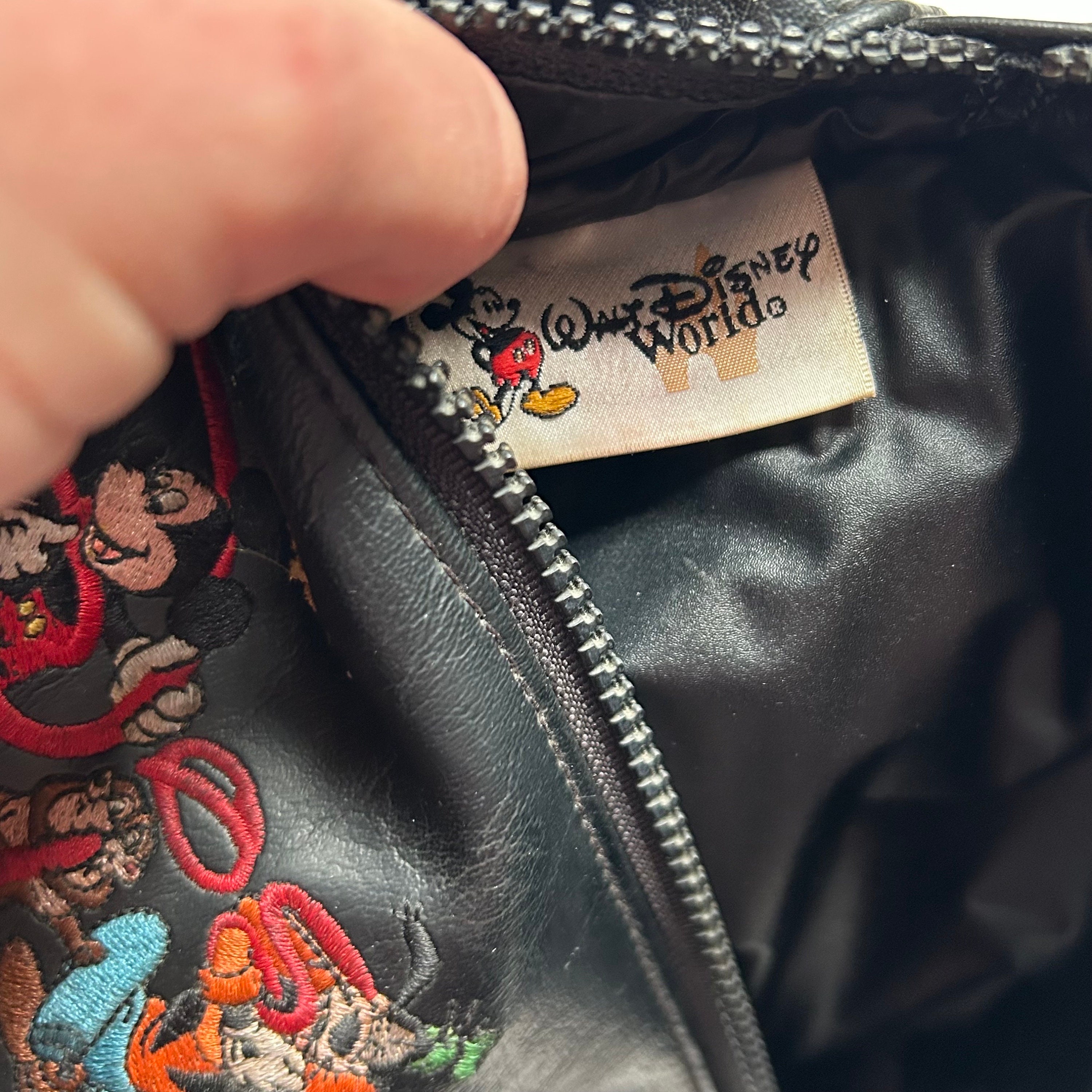 Disney Mickey Mouse Face Black Portfolio Faux Leather 8.25