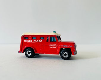 Matchbox Superfast No69 Wells Fargo Armored Truck 1978 Lesney Made in England Collectible Car