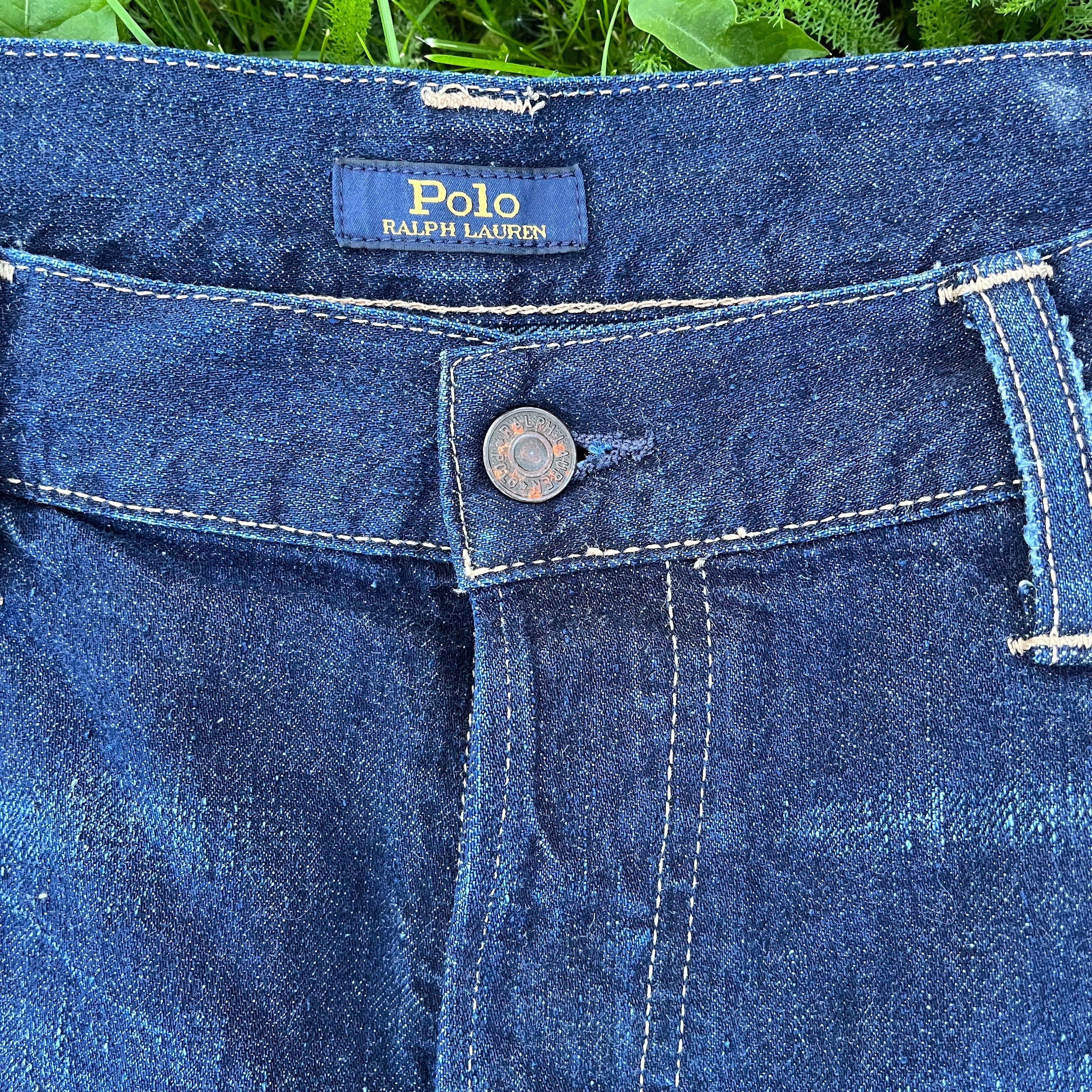Vintage 1990's Polo Ralph Lauren Patchwork Distressed Patched