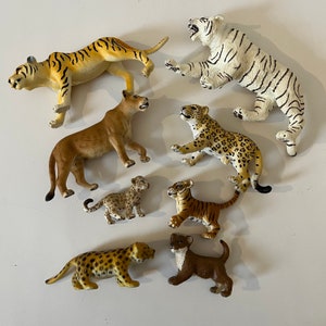 Collection of Wild Cats Schleich AAA Terra by Battat Safari Lion