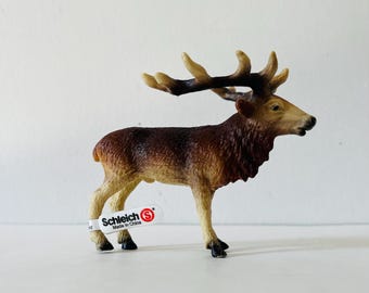 ヴィンテージ 1995 シュライヒ ドイツ 14231 アカシカ 雄鹿 野生動物