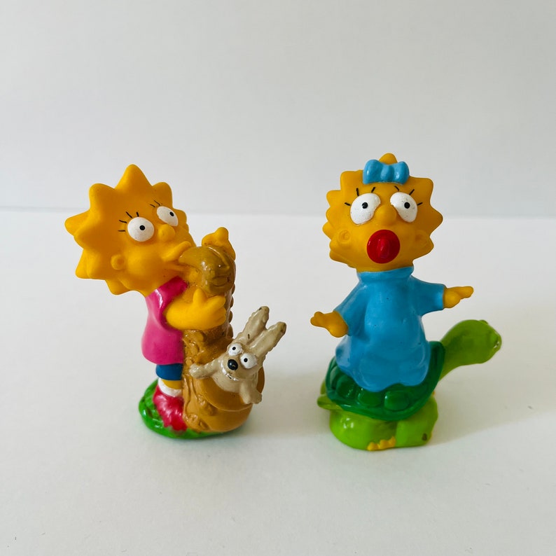 Vintage the Simpsons Figure Maggie Turtle Lisa Saxophone 1990 Burger ...