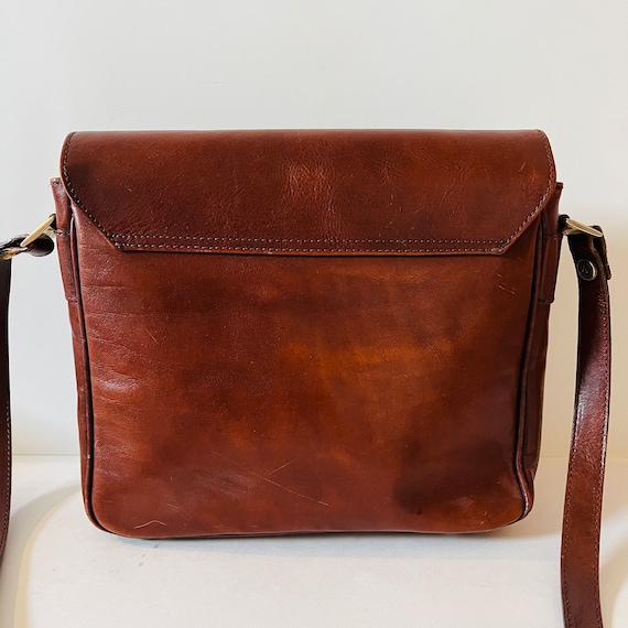 Vintage Valentina Leather Handbag Genuine Leather… - image 7