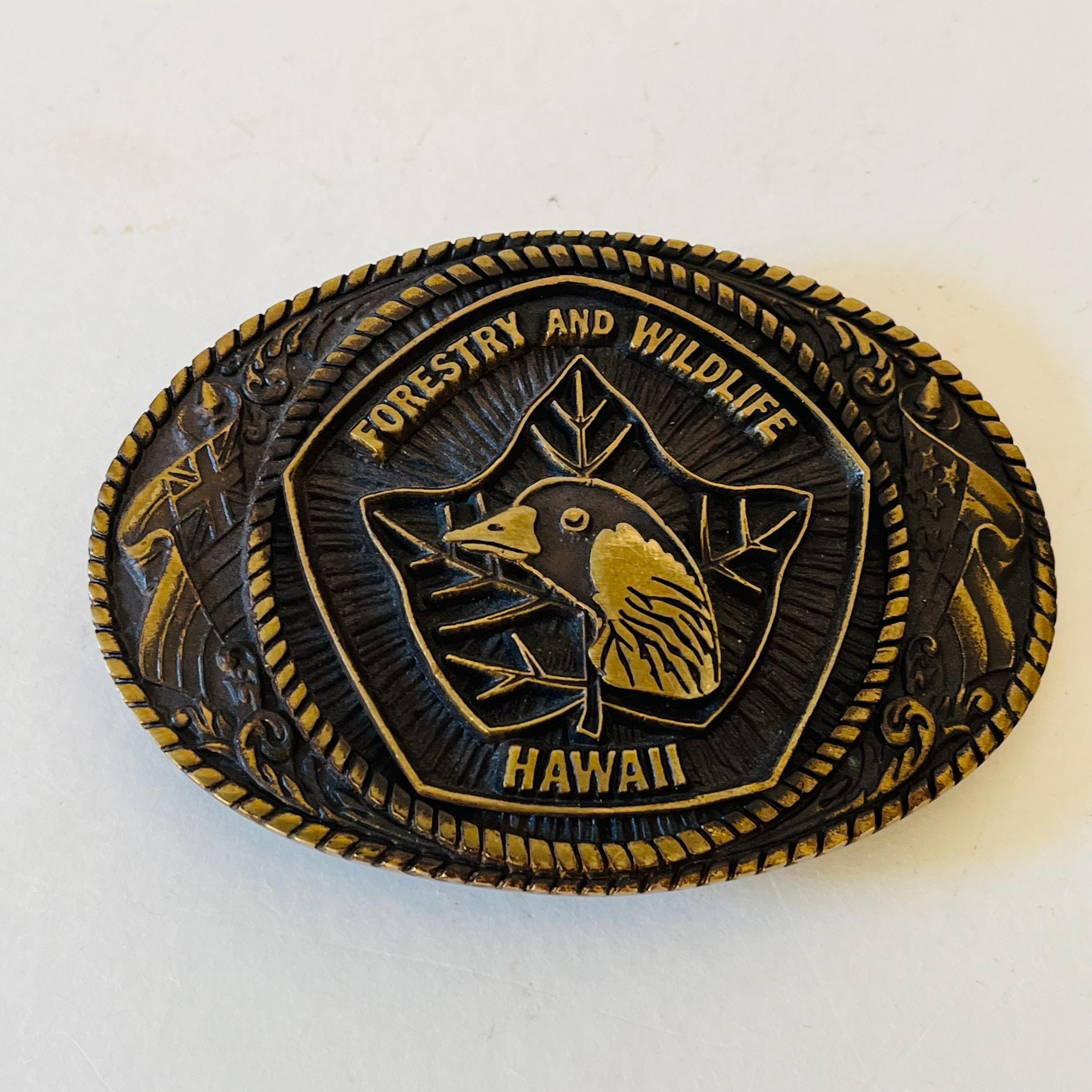 Vintage 70's Limited Edition Solid Brass Forestry and Wildlife