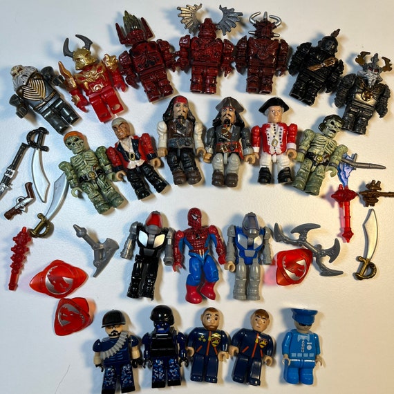 Vintage Building Block Minifigs Lego Compatible Johnny Depp Spider man Halo Pirates of the Caribbean Mega Bloks Figures Etsy Singapore