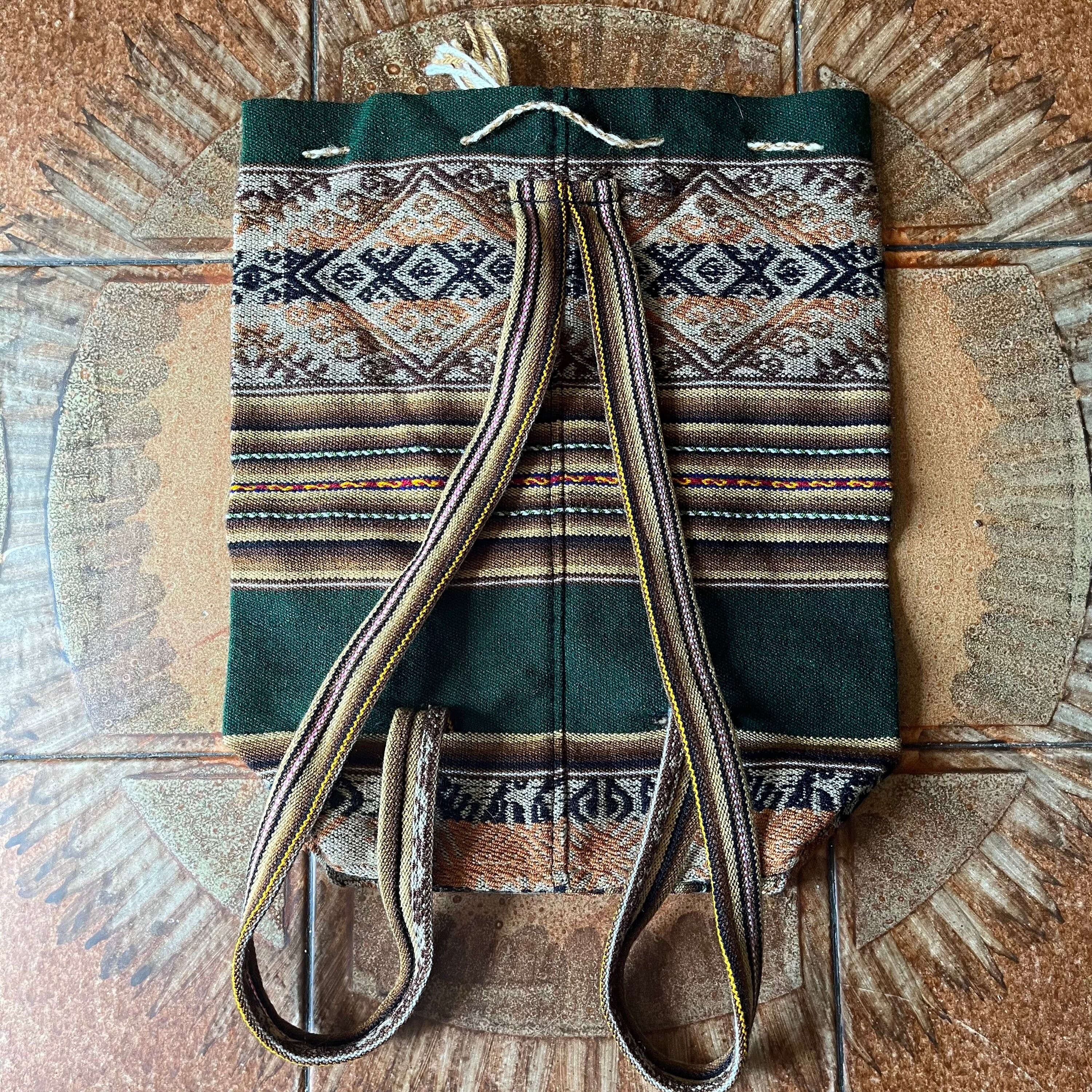 Vintage Handmade Embroidered Peruvian South America Llama 