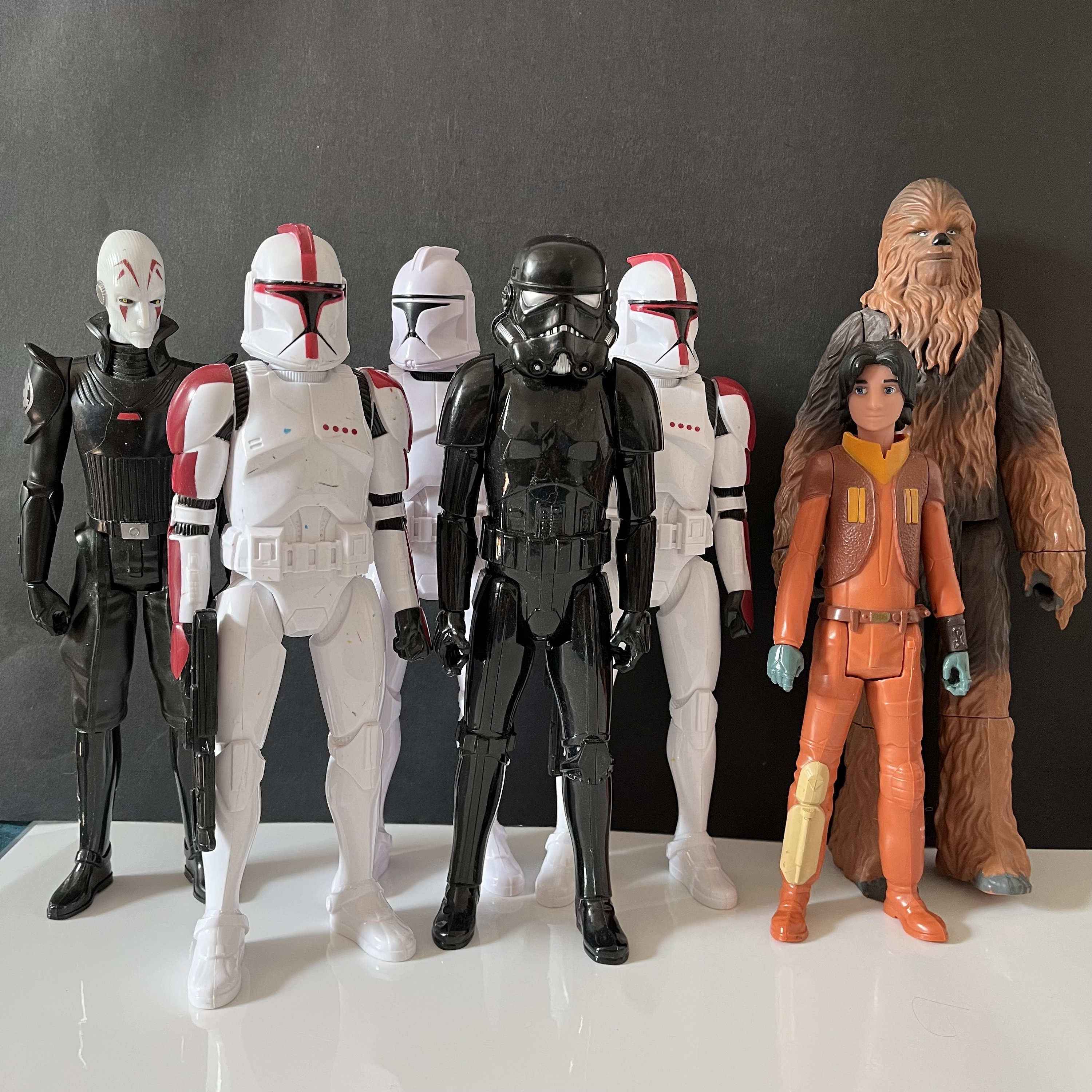 Star Wars Action Figures Chewbacca Storm Troopers Dark Trooper