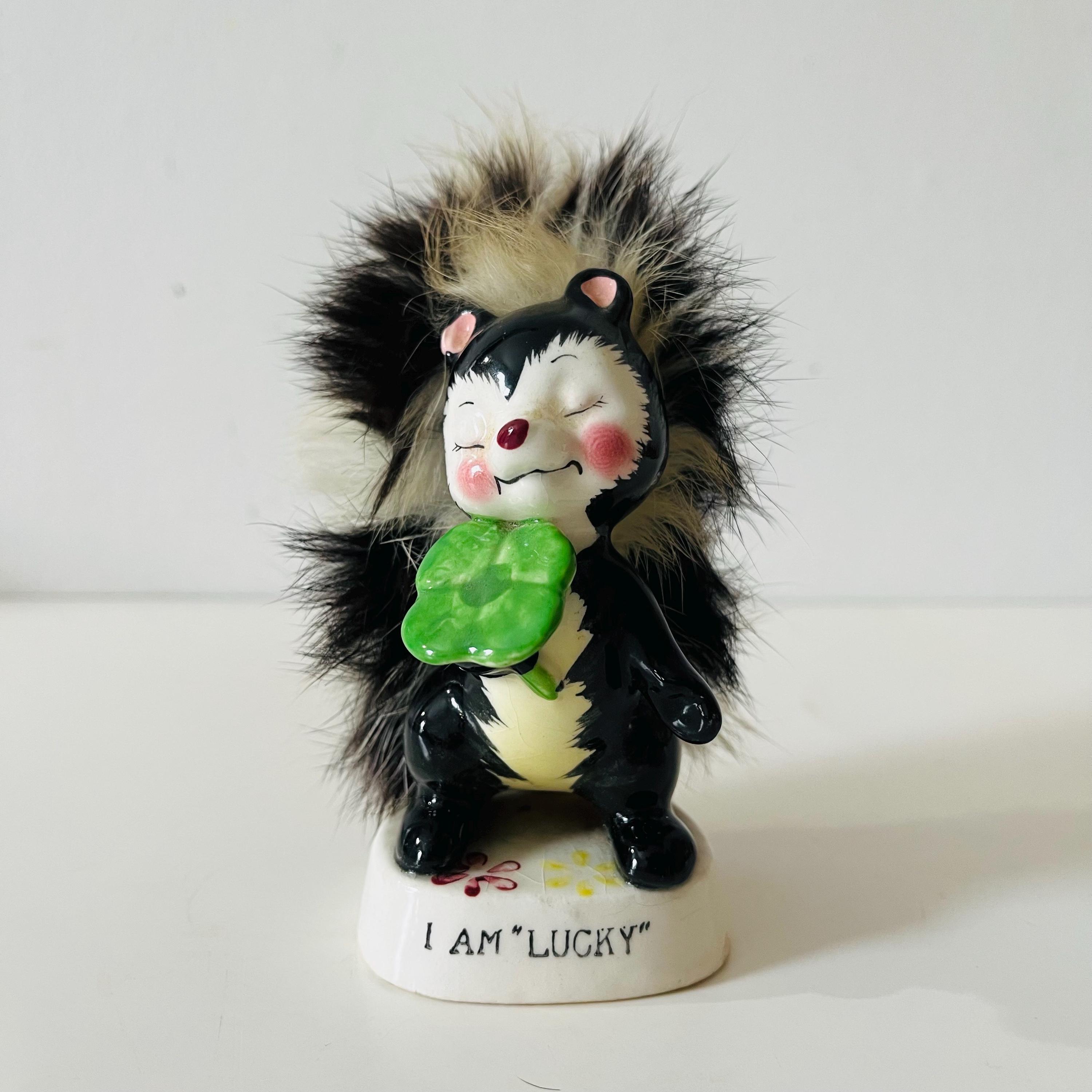 Vintage 1950's Porcelain Ucagco Anthropomorphic Skunk Figurine 