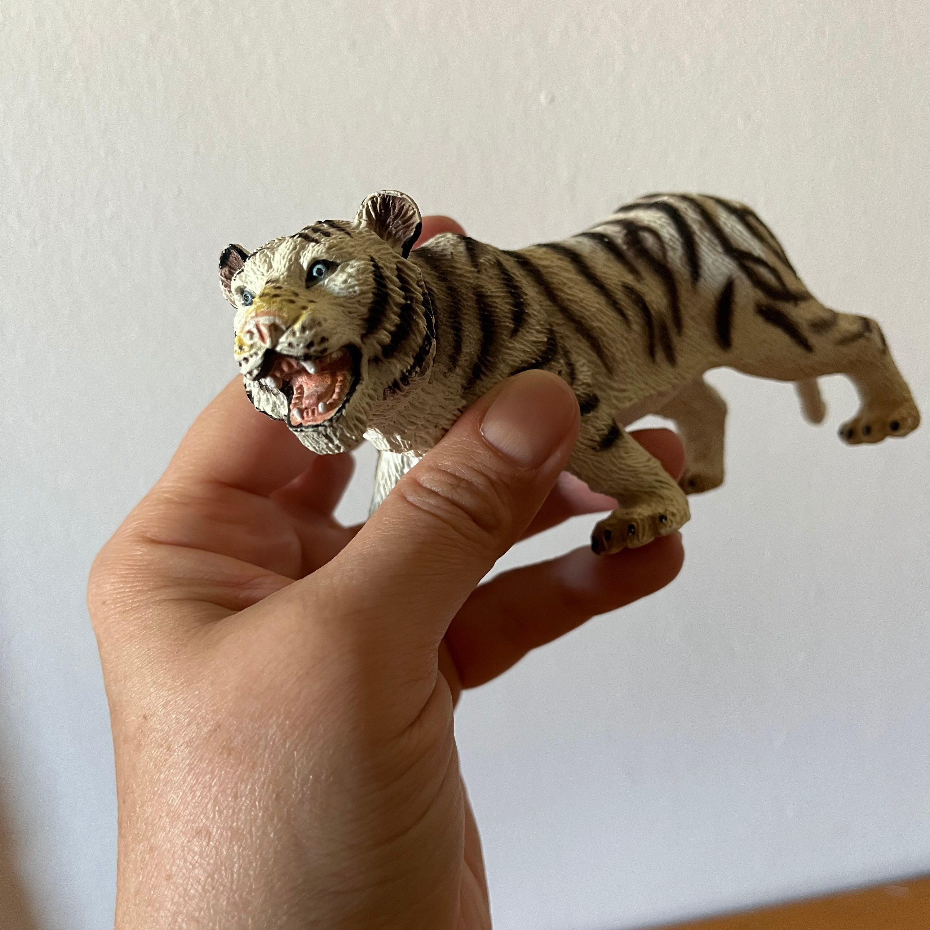 Vintage Toymajor Trading Co Large White Tiger Figurine Toy