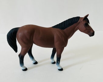 Safari Quarter Horse Plastic Toy Horses Imaginary Play Diorama Farm Animals