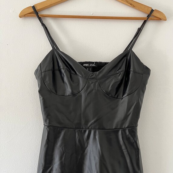 wet seal bodycon dress Vintage Y2K Little Black Size Small 90's Fashion black maxi lace dress Happy 41st Birthday Draya Sizes:Small