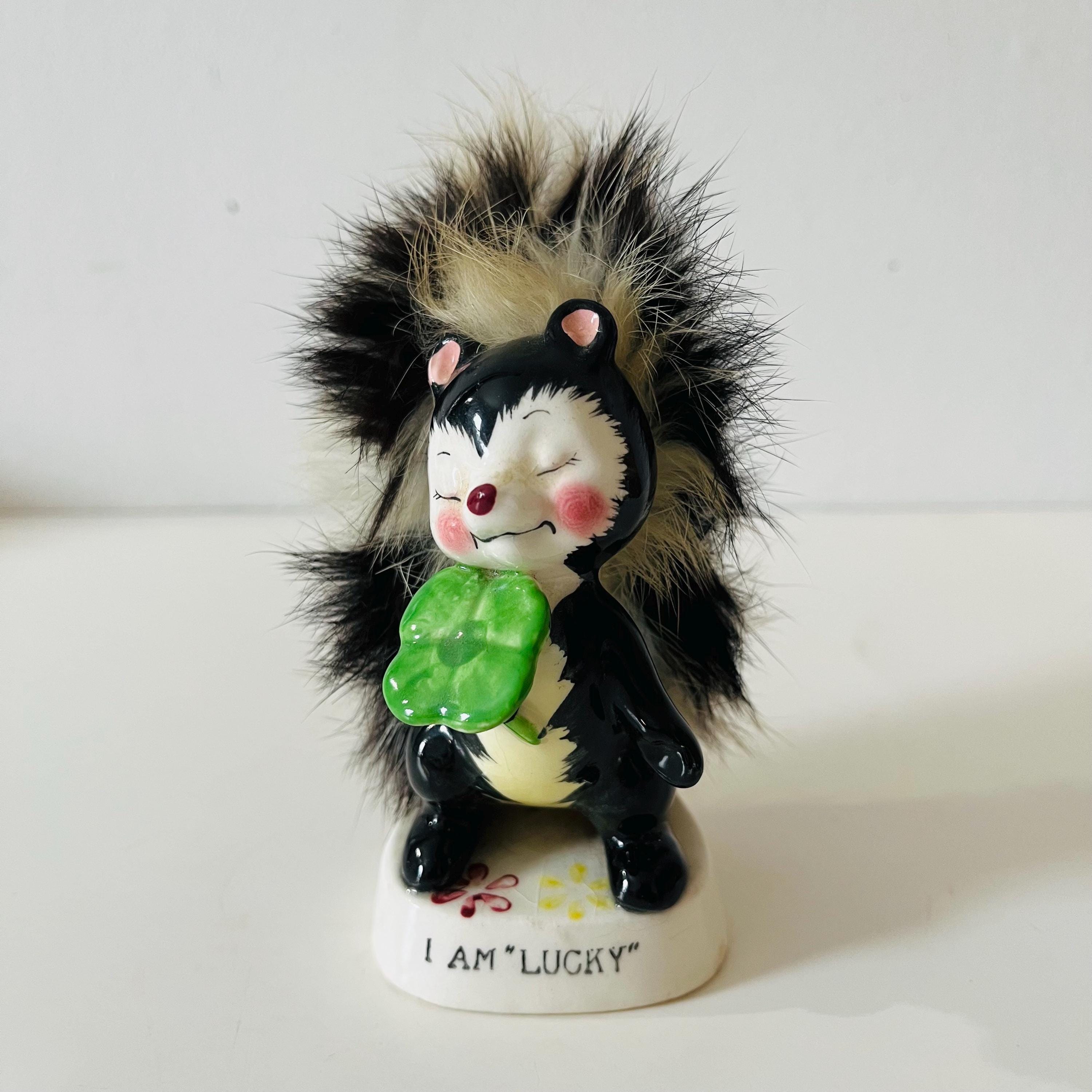 Vintage 1950's Porcelain Ucagco Anthropomorphic Skunk Figurine 