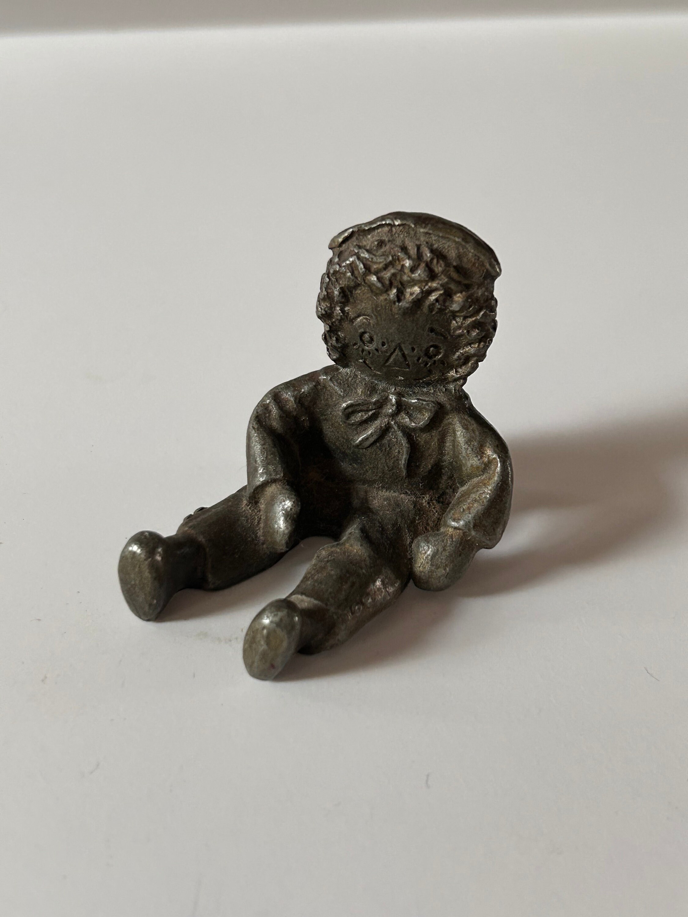Vintage 1974 Hudson Pewter The Bobbs Merrill Co Rtagdy Ann Figur Statue Shelf Sitter