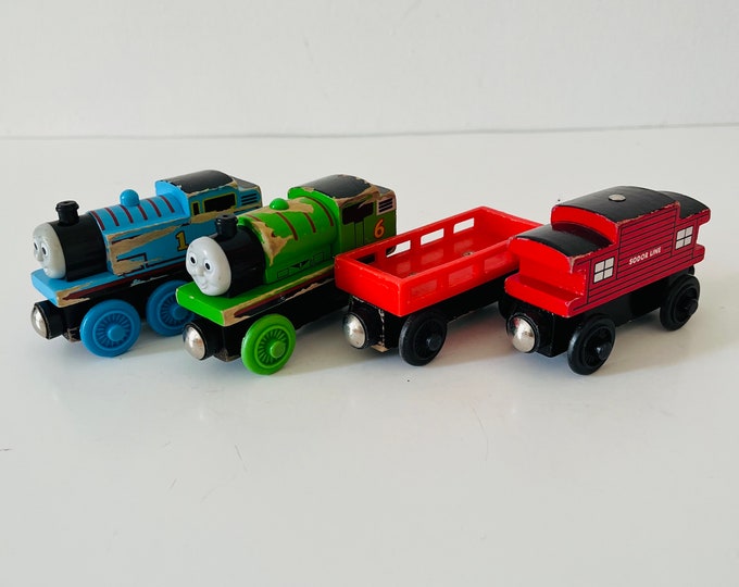 Vintage Thomas the Train Wooden Train Thomas Wooden Railway Toy Trains ...