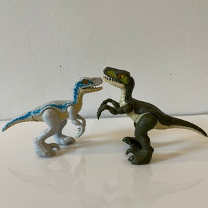 Vintage Jurassic Park Velociraptor Dinossauro Dino Brinquedo De Plástico Dinossauros