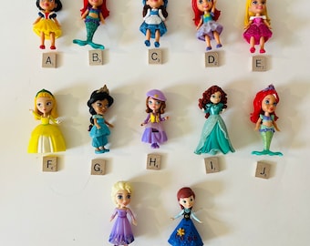 Disney PRINSES Speel gewoon taarttoppers Ariël Assepoester Jasmijn Belle Kleine zeemeermin Sneeuwwitje Doornroosje