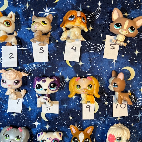 Figurine Littlest Pet Shop LPS Chien Lévrier #507 - Occasion - Hasbro - Collection Animaux
