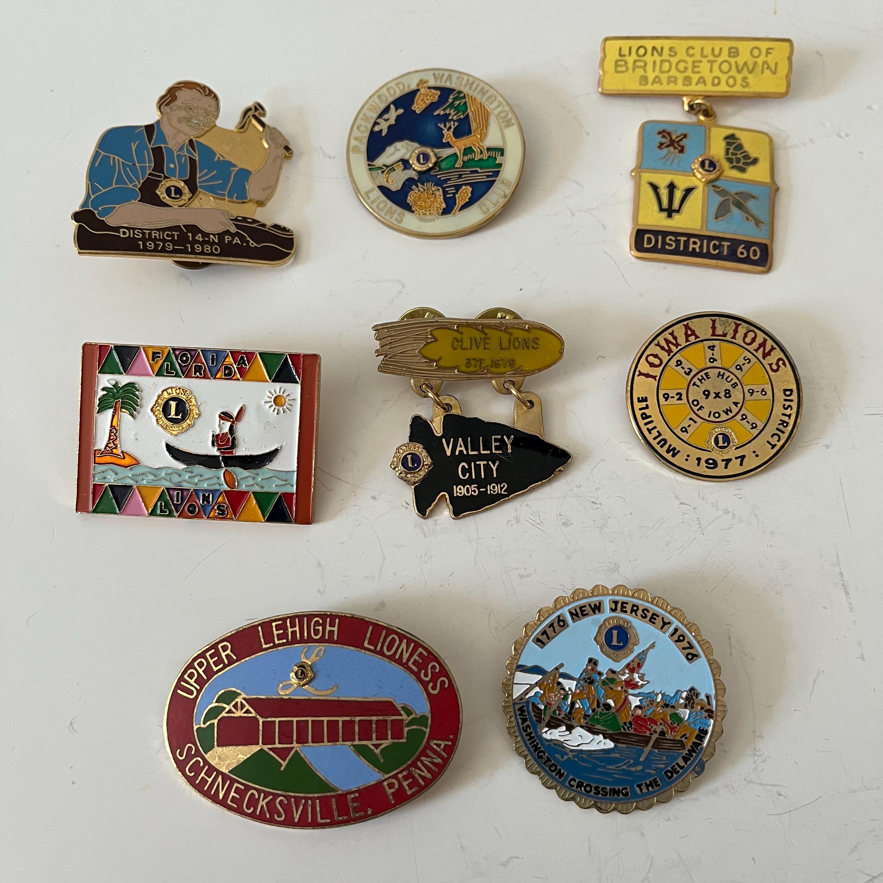 Lions club lapel pin - Etsy 日本
