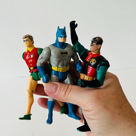 Vintage 80's 90's Batman and Robin Toy Biz Kenner DC Universe 5