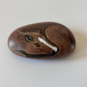 Vintage Hand Painted Rock Baby Horse Foal Design Paperweight Collectible Horse Lover Gift Equestrian Art Pet Rock