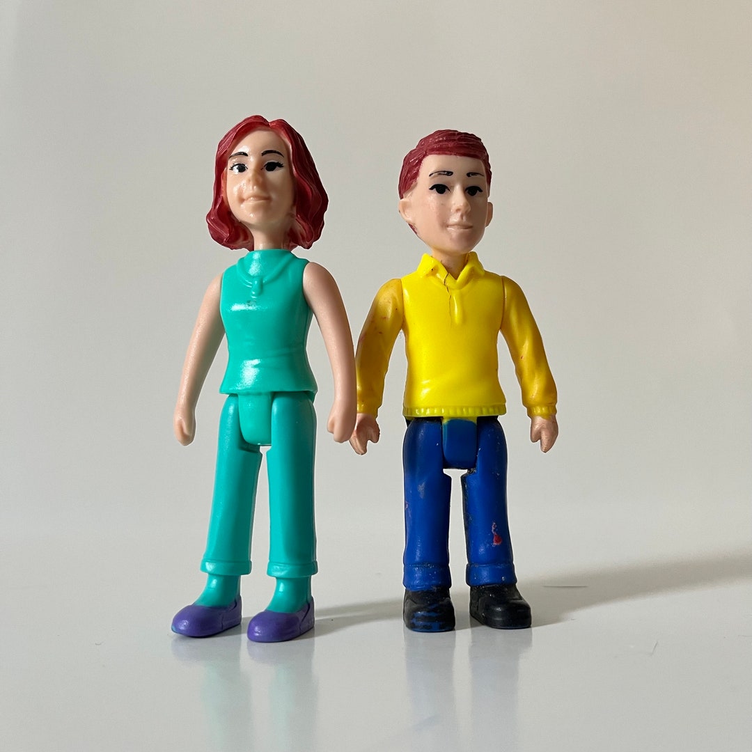 Vintage 3c Kid Connection Dollhouse Mom and Dad Replacement Etsy