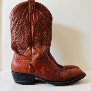 Cowboy Lizard Boots Etsy Canada