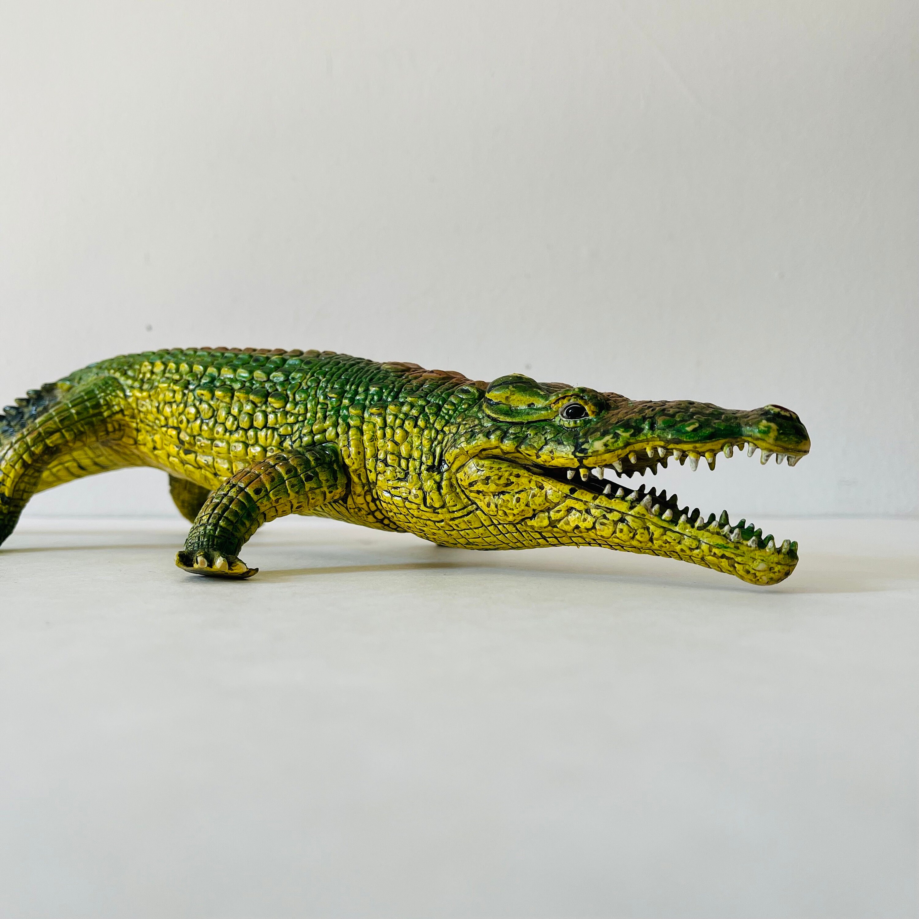 Vintage Animal Toy AAA Toys Rubber Large Crocodile Replica