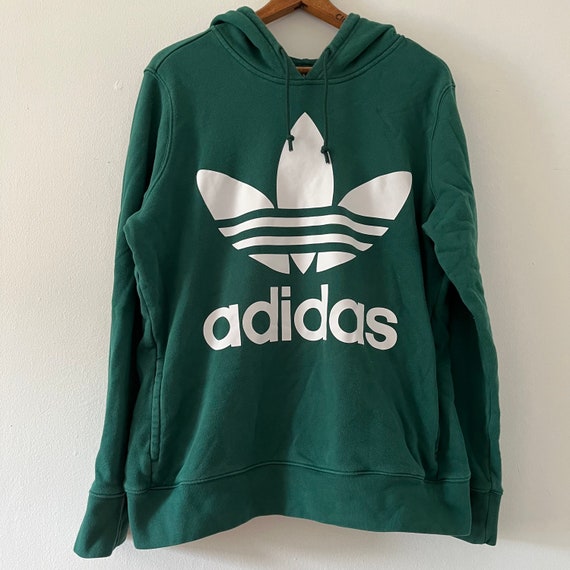 Vintage Green Adidas Trefoil Hoodie - Etsy