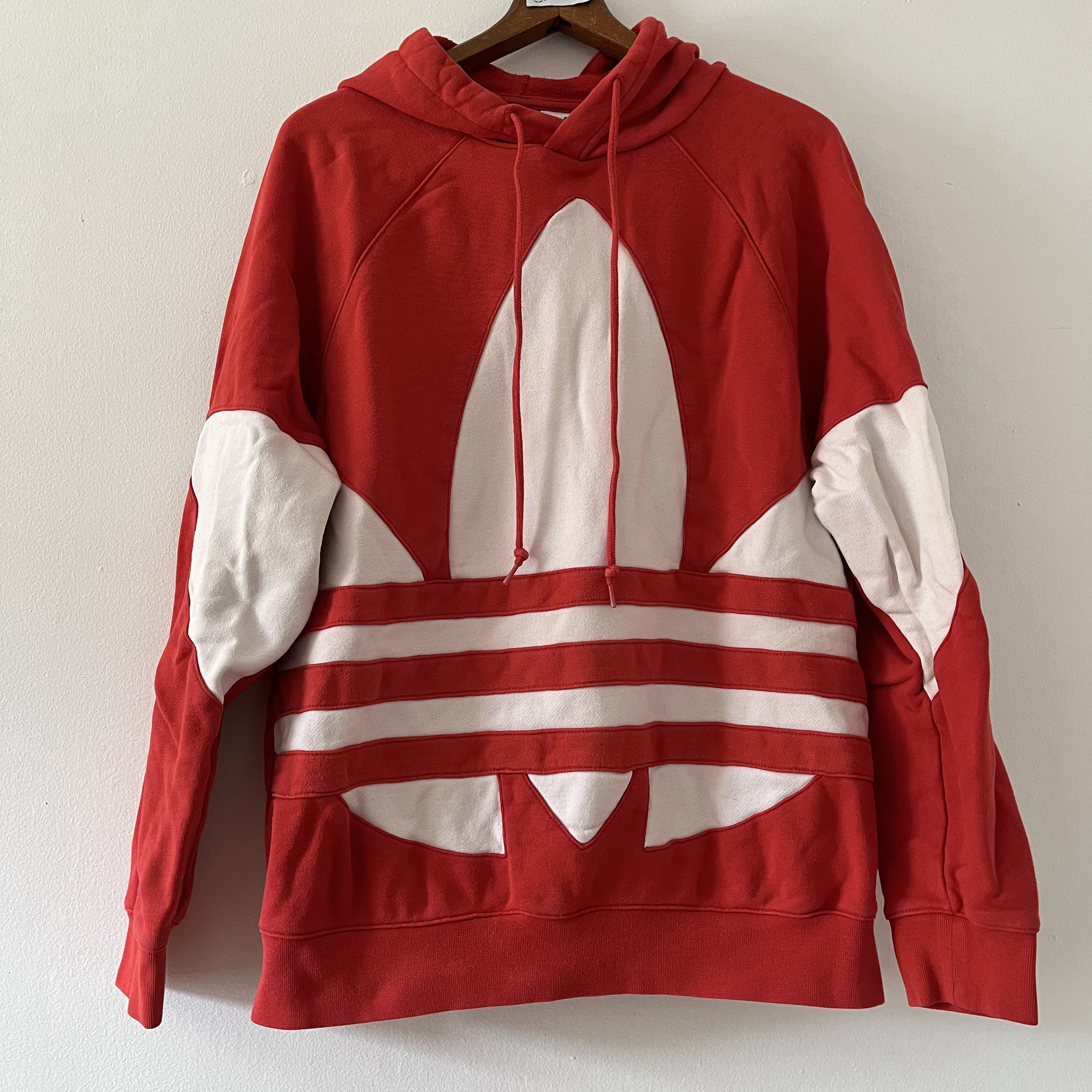 red white adidas hoodie